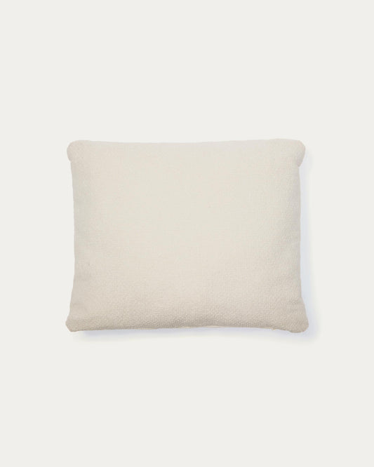 Martina ecru chenille cushion 60 x 52cm