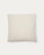 Martina ecru chenille cushion 52 x 52cm