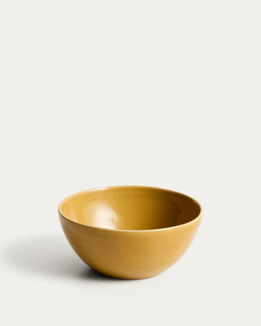 Bol Selune en céramique jaune