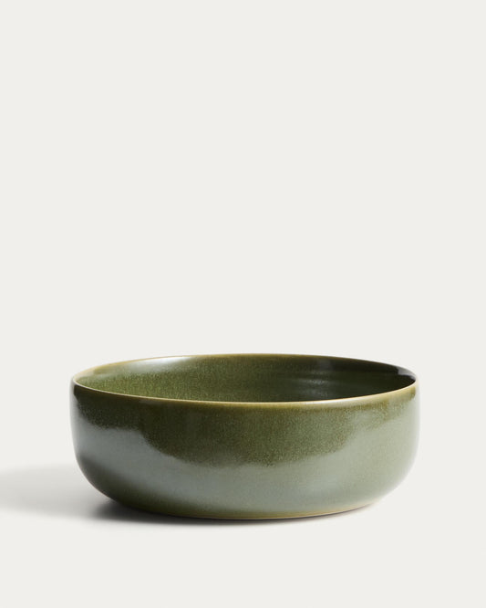 Grand bol Uilo en céramique verte