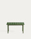 Table auxiliaire Maurina en acier galvanisé vert et céramique verte 81 x 51 cm
