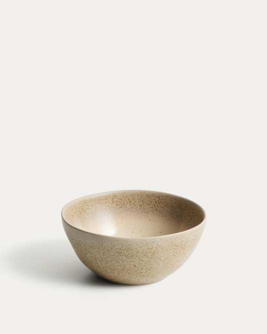 Bol Sarel en céramique beige