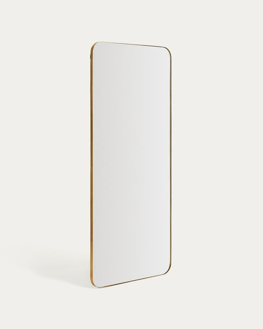 Marco gold metal mirror 80 x 180cm
