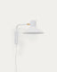 Aria small steel wall light with white finish