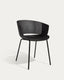Chaise Yerai noire 100% pour l'extérieur