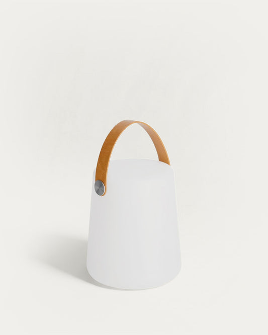 Dialma table lamp with brown flex