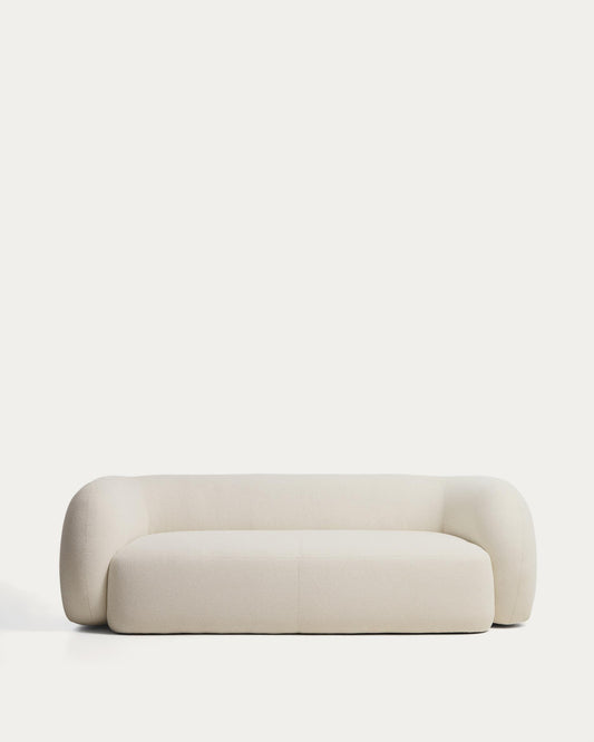 Martina ecru chenille 3-seater sofa 246 cm FSC Mix Credit