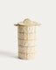 Belor ceramic pot with multicoloured lines 22cm