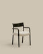 Chaise déhoussable Falconera en bois de chêne, finition noire  FSC Mix Credit
