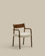Chaise déhoussable Falconera en bois de chêne, finition noyer FSC Mix Credit
