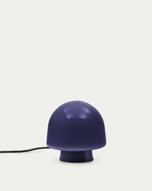 Lampe de table Reig en verre bleu