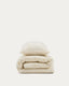 Ensemble Dorani housse de couette en double gaze de coton avec broderie pour lit de 70 cm
