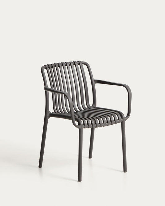 Chaise empilable d’extérieur Isabellini graphite