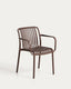 Chaise empilable d’extérieur Isabellini marron