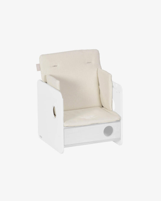 Coussin de chaise haute Nuun 100% coton bio (GOTS) finition naturelle