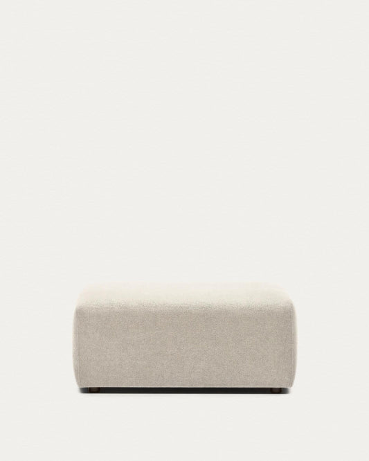 Neom end pouffe in beige, 75 x 89 cm FSC Mix Credit