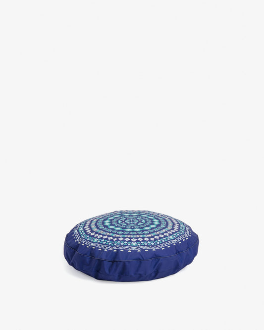 Pouf Ashleen Ø 60 cm bleu