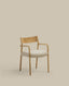 Chaise déhoussable Falconera en bois de chêne, finition naturelle FSC Mix Credit