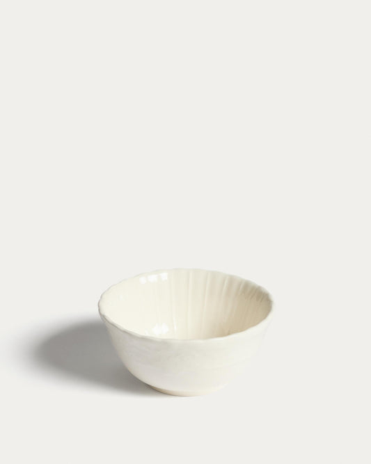Bol Varla en céramique beige