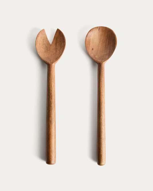 Ensemble Malor de 2 ustensiles de cuisine en bois d’acacia