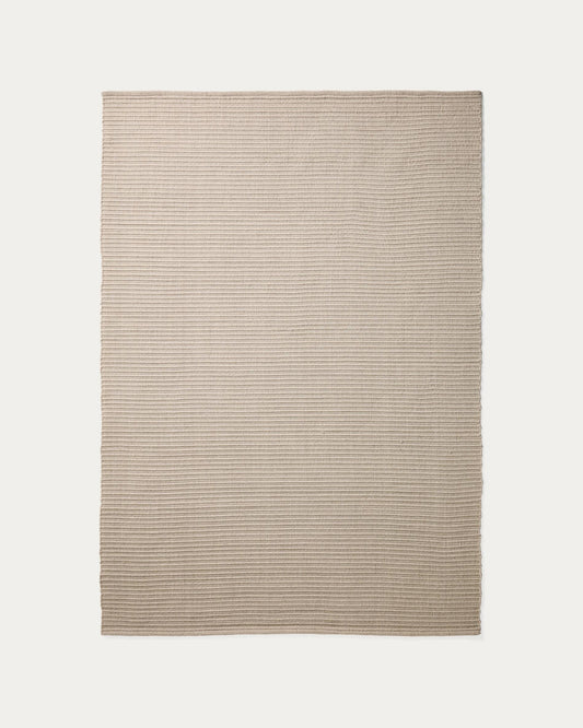 Tapis Ardelia en fibres synthétiques écru 160 x 230 cm