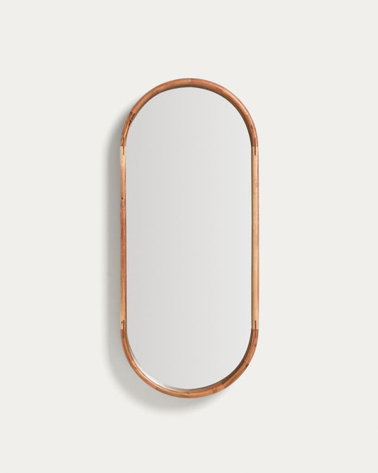 Berale acacia wood mirror 76 x 33cm