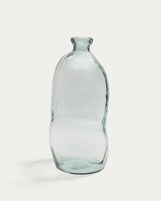 Vase Brenna en verre transparent 100% recyclé 73 cm