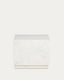 Table auxiliaire Sorein en marbre blanc 50 x 50 cm