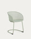 Chaise d’extérieur Tenaro en plastique avec structure en acier vert