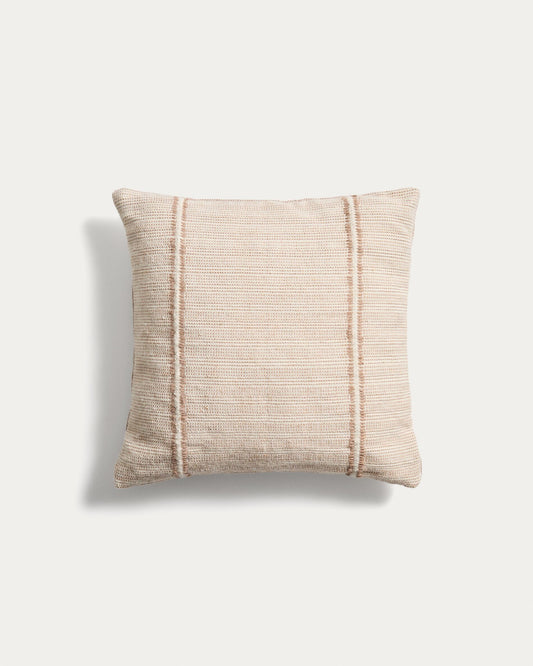 Housse de coussin Drati 100 % PET beige 45 x 45 cm