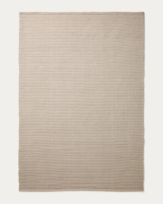 Tapis Ardelia en fibres synthétiques écru 200 x 300 cm
