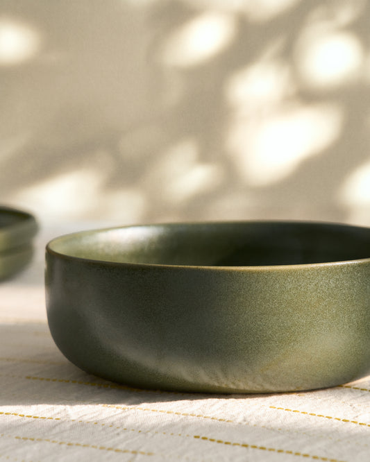 Grand bol Uilo en céramique verte