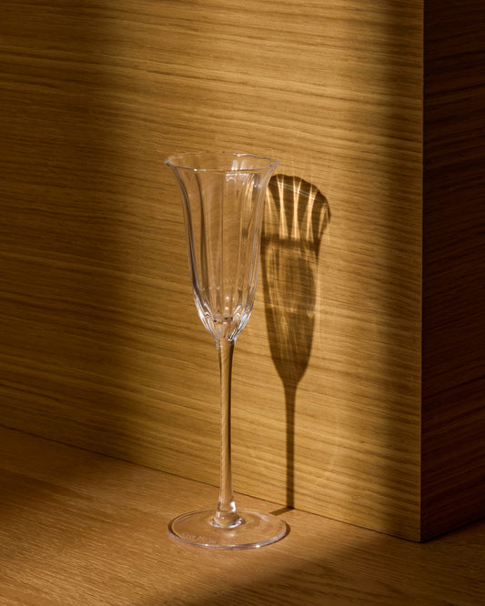 Coupe à champagne Neia en verre transparent 10 cl