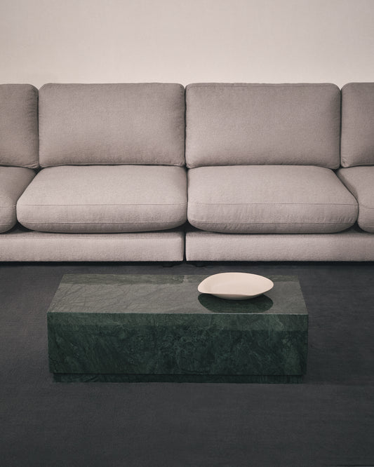 Table basse Sorein en marbre vert 100 x 50 cm