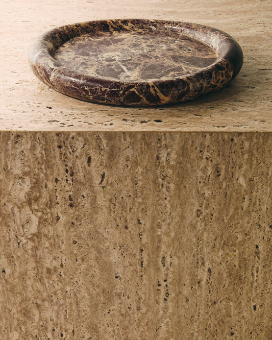 Lenorel tray in maroon marble 30 x 23 cm
