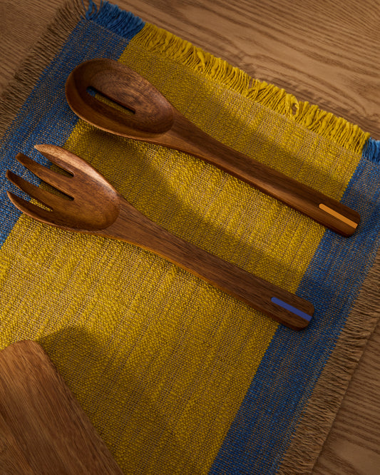 Ustensile de cuisine Zairin en bois d’acacia FSC 100 % et en métal