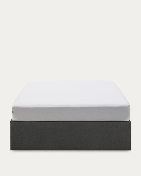 Sommier coffre Matters noir pour matelas de 180 x 200 cm