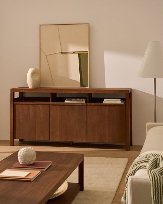 Buffet Norani en bois et placage d’acacia 180 x 85 cm