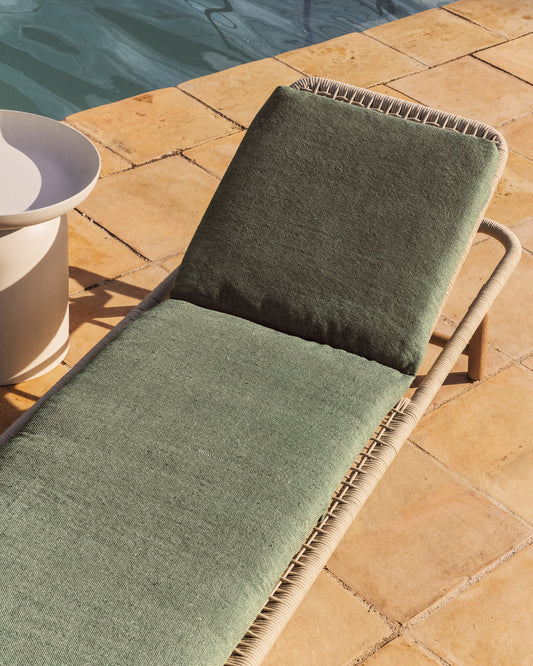 Coussin Maoni pour bain de soleil 100 % PET vert 50 x 175 cm