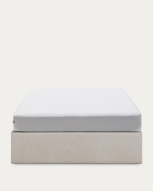 Sommier coffre Matters beige pour matelas de 180 x 200 cm