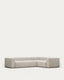 Canapé d’angle Blok 4 places beige 320 x 230 cm / 230 x 320 cm