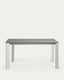 Axis porcelain extendable table in Hydra Lead finish with grey legs 160 (220) cm
