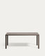 Culip aluminium outdoor table in powder coated brown finish, 180 x 90 cm