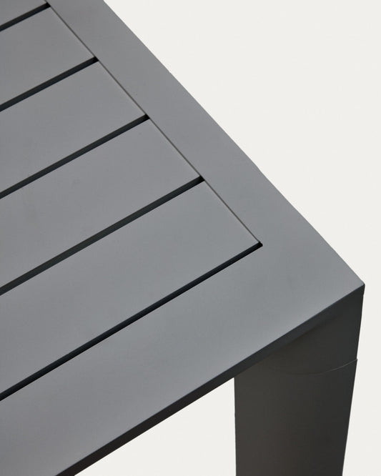 Table de jardin Culip en aluminium finition grise 220 x 100 cm