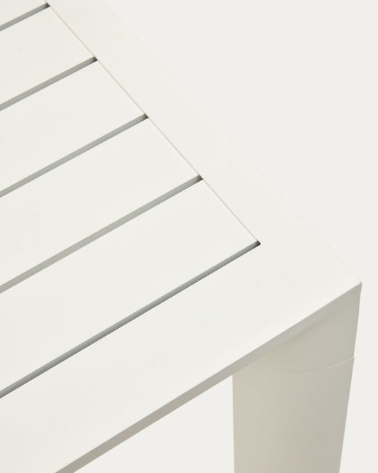 Table de jardin Culip en aluminium finition blanche 220 x 100 cm