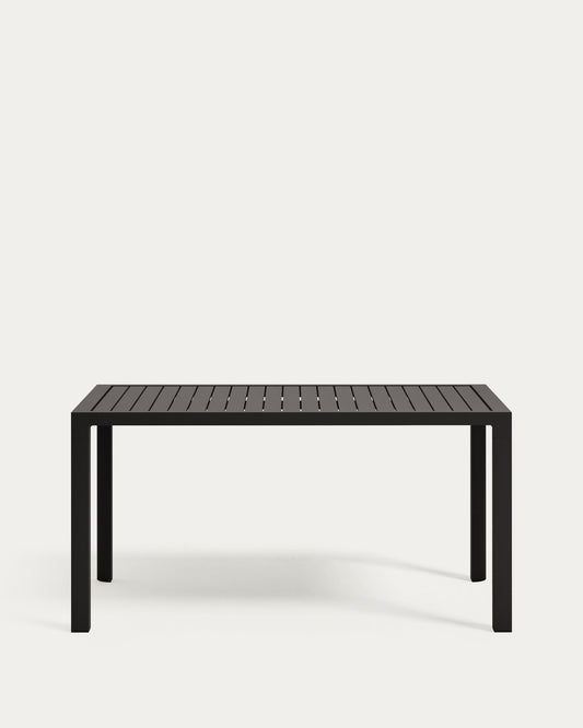 Table de jardin Culip en aluminium finition grise 150 x 77 cm
