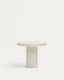 Aiguablava round table in white cement, Ø 90 cm
