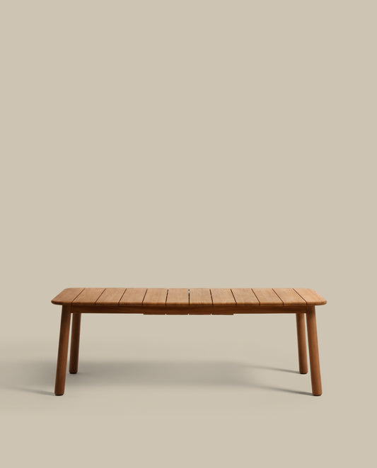 Table extensible Turqueta en bois de teck 220(294) x 100 cm FSC 100 %