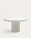 Addaia white cement, round table, Ø140 cm