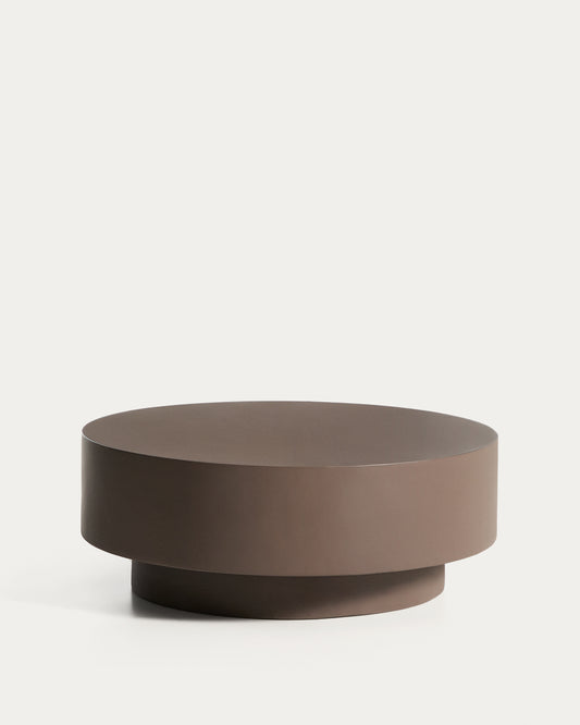 Garbet coffee table in brown concrete Ø 80cm